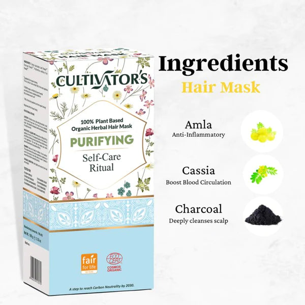 Cultivator's, Organic Herbal Hair Mask, Purifying Hair Mask, Ayurveda Store NZ