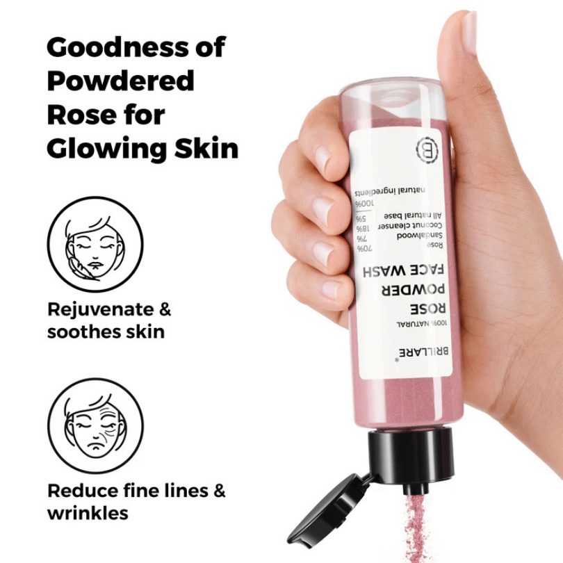 Rose Powder Face Wash For Youthful Skin 30gms