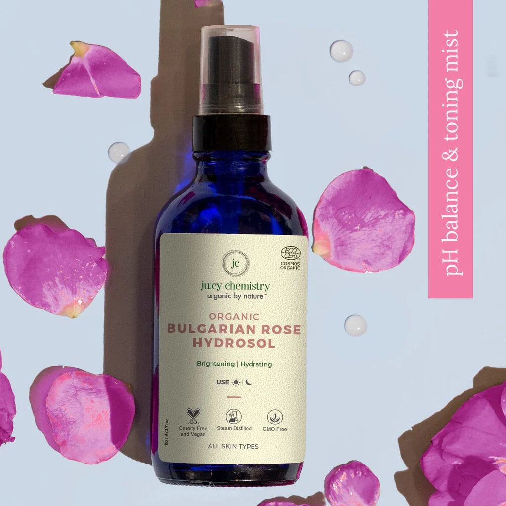 Bulgarian Rose Water, Hydrosol, Juicy Chemistry, Ayurveda Store NZ