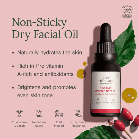 Rosehip Seed Oil, Juicy Chemistry, Ayurveda Store NZ