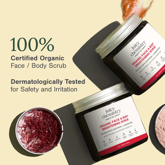 Saffron, Rose and Sandalwood Face Scrub