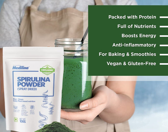 Spirulina Powder, Medilina, Ayurveda Store NZ