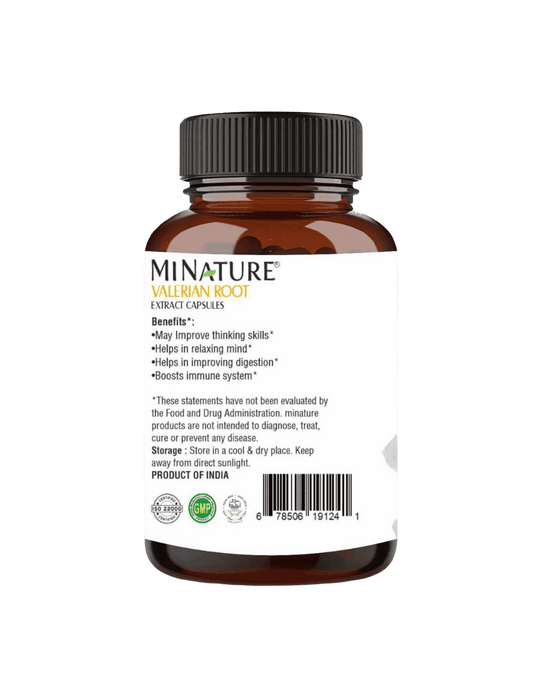 Valerian Root Capsules, Minature, Ayurveda Store NZ