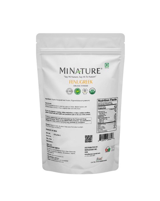 Organic Fenugreek Powder 227g - USDA Certified