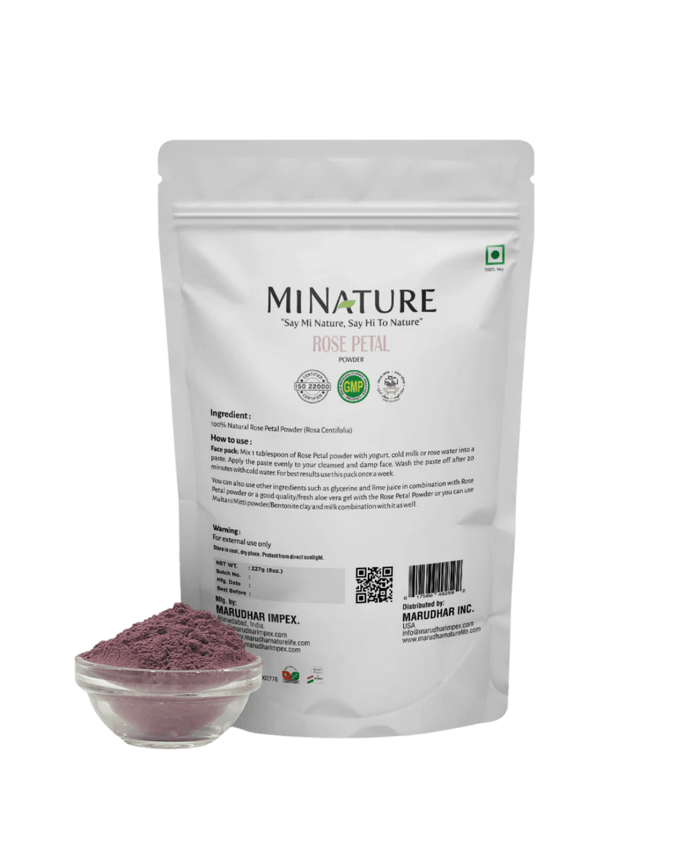 100% Natural Rose Petal Powder 227g & or Petals