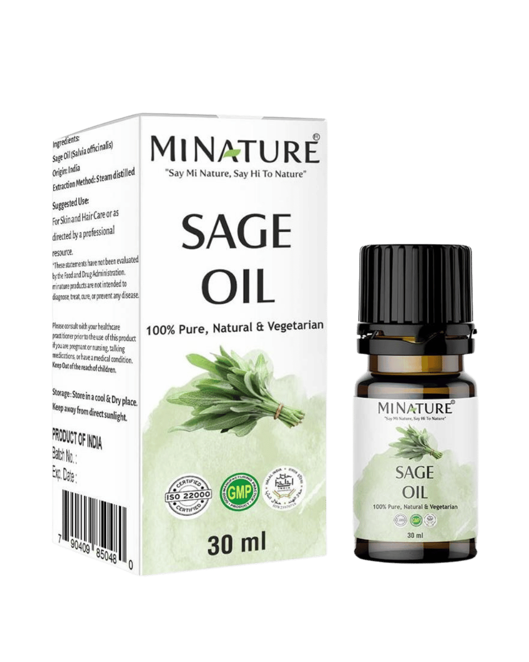 100% Natural Sage Oil- 30ml
