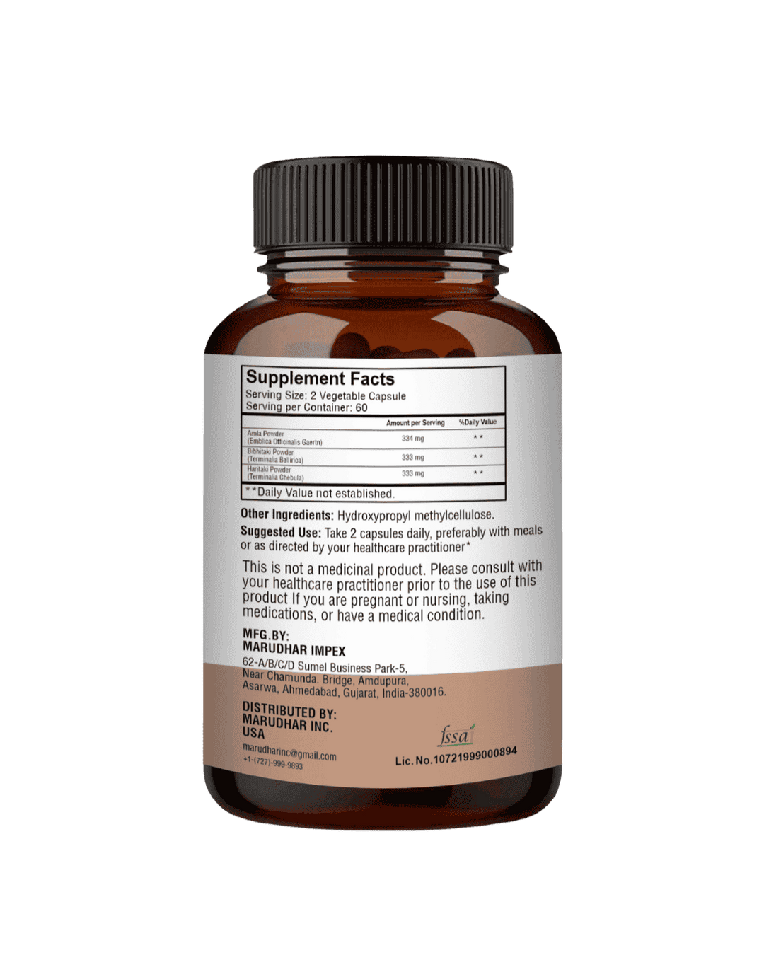 Triphala Capsules, Minature, Ayurveda Store NZ