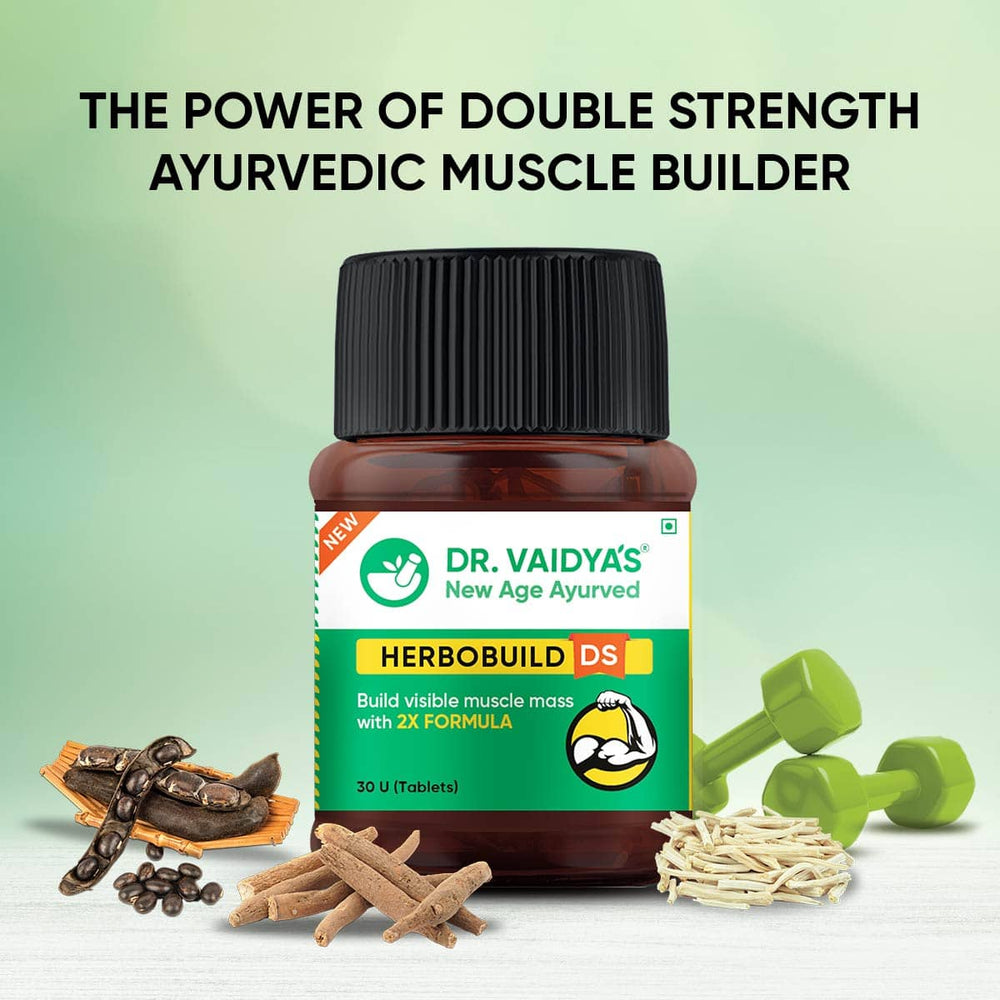 Herbobuild DS, Ayurveda Store NZ, Dr Vaidya's, Ashwaghandha, Shatavari, Musli, Methi, Tablets