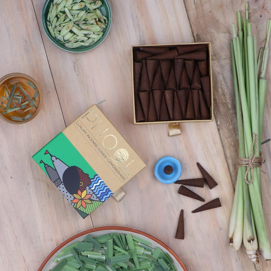 Lemongrass - Natural Incense Cones by Phool