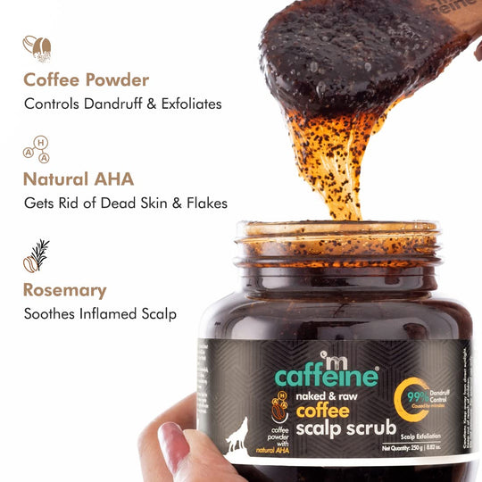 Naked & Raw Coffee Scalp Scrub - 250g