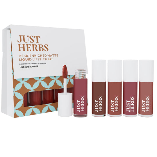 Herb Enriched Matte Liquid Lipstick Kit - Set of 5