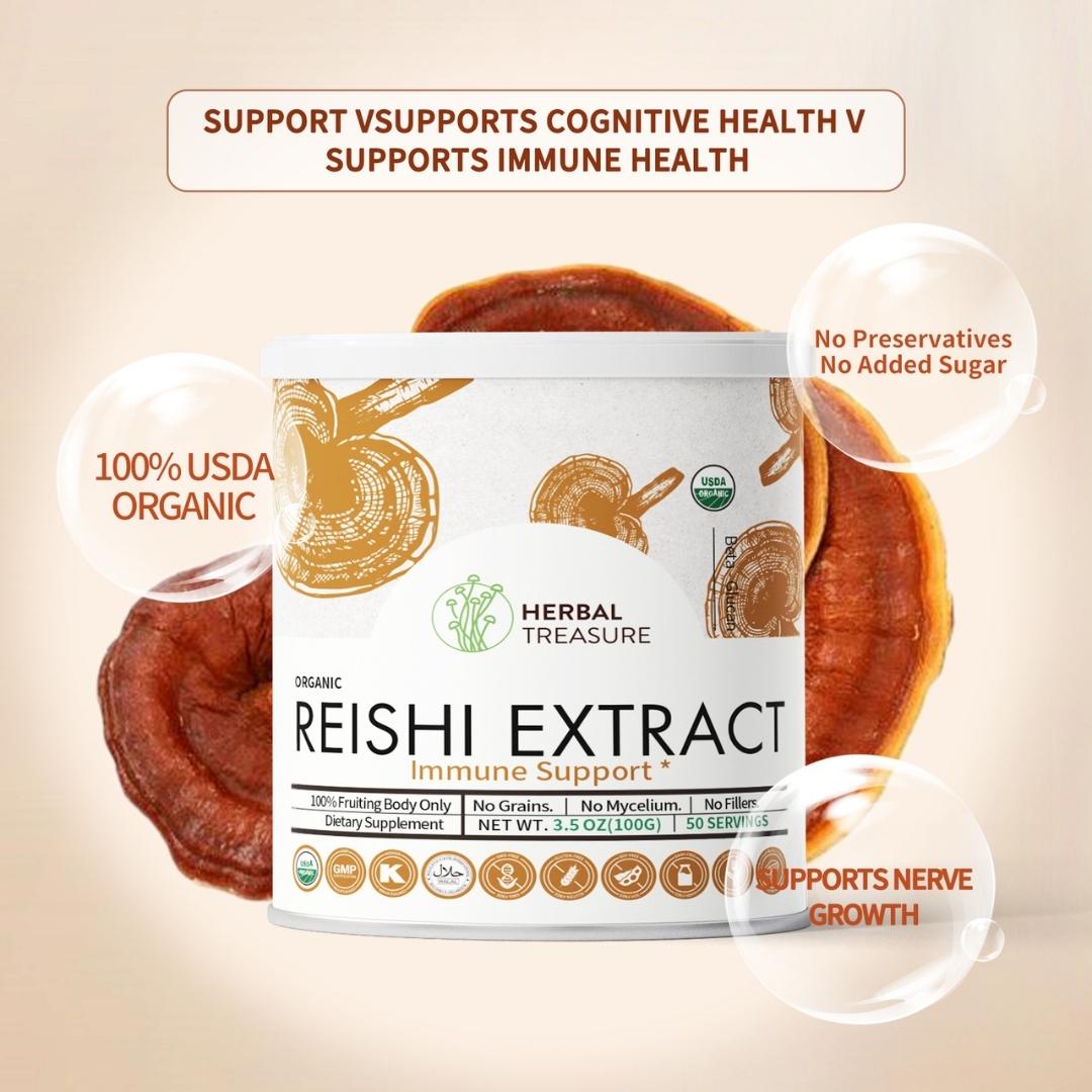 Organic Reishi Mushroom Extract (Powder)