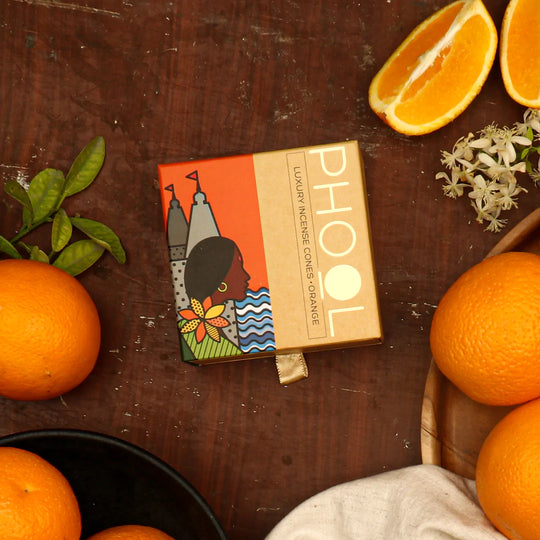 Orange - Natural Incense Cones by Phool