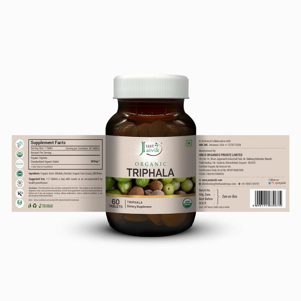 Organic Triphala Tablets 900mg